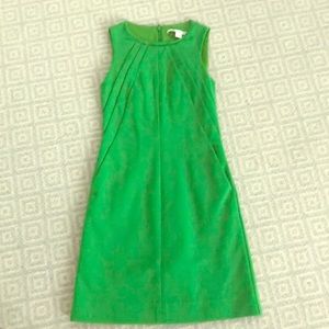 DVF Green Shift Dress